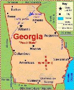 Airports In Georgia Map - World Of Light Map