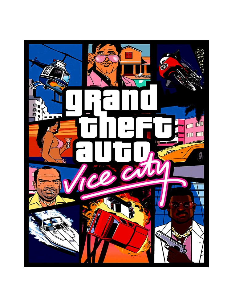 Grand Theft Auto Vice City Poster – Aesthetic Wall Decor