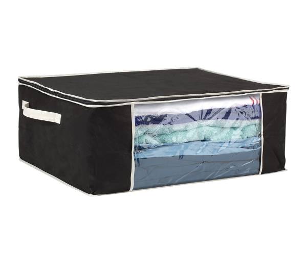 Blanket Storage Bags / Pillow Storage Bags – black color By AGH Supply