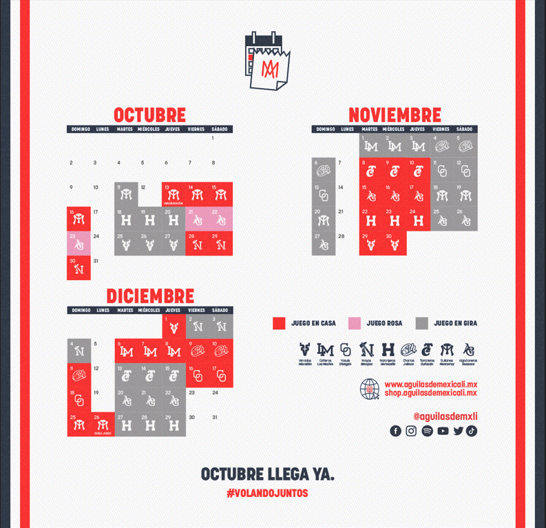 Total 79+ imagen schedule aguilas de mexicali