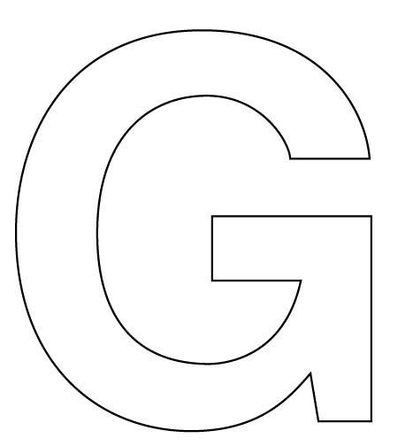 Letter G Cut Out Template 1 Exciting Parts Of Attending Letter G Cut ... image.