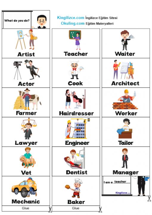 6. Sınıf İngilizce 6. Ünite Unit 6 Occupations, Meslekler