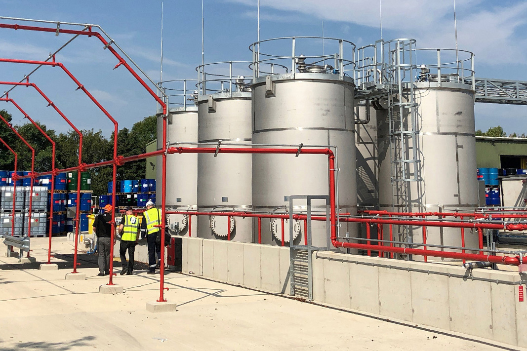 Flammable Solvent Storage & Transfer System