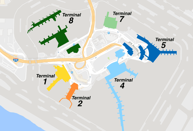 jfk delta terminal map Terminal Map And Information Jfk Airport jfk delta terminal map