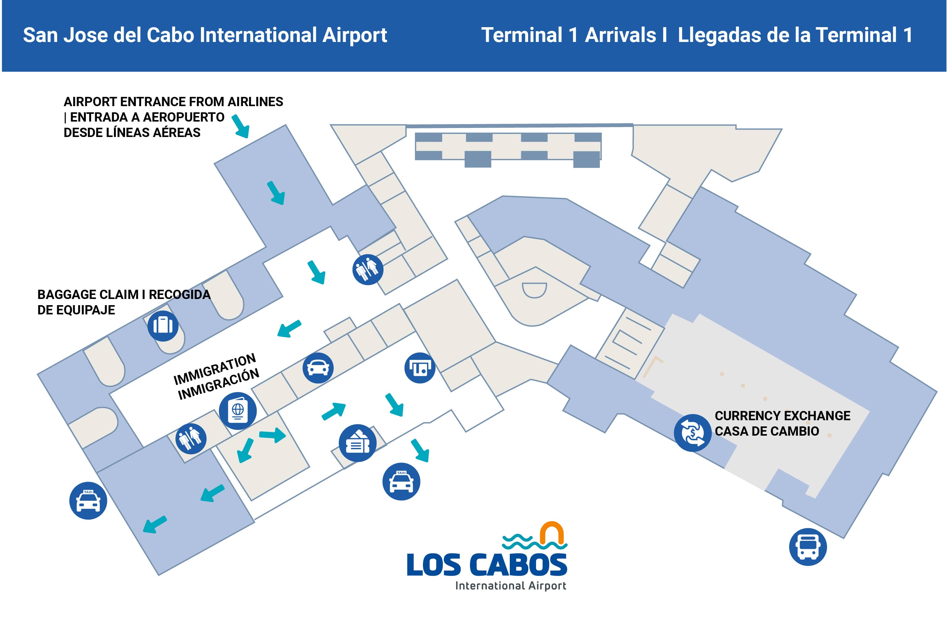 San Jose Cabo Airport Terminal Map