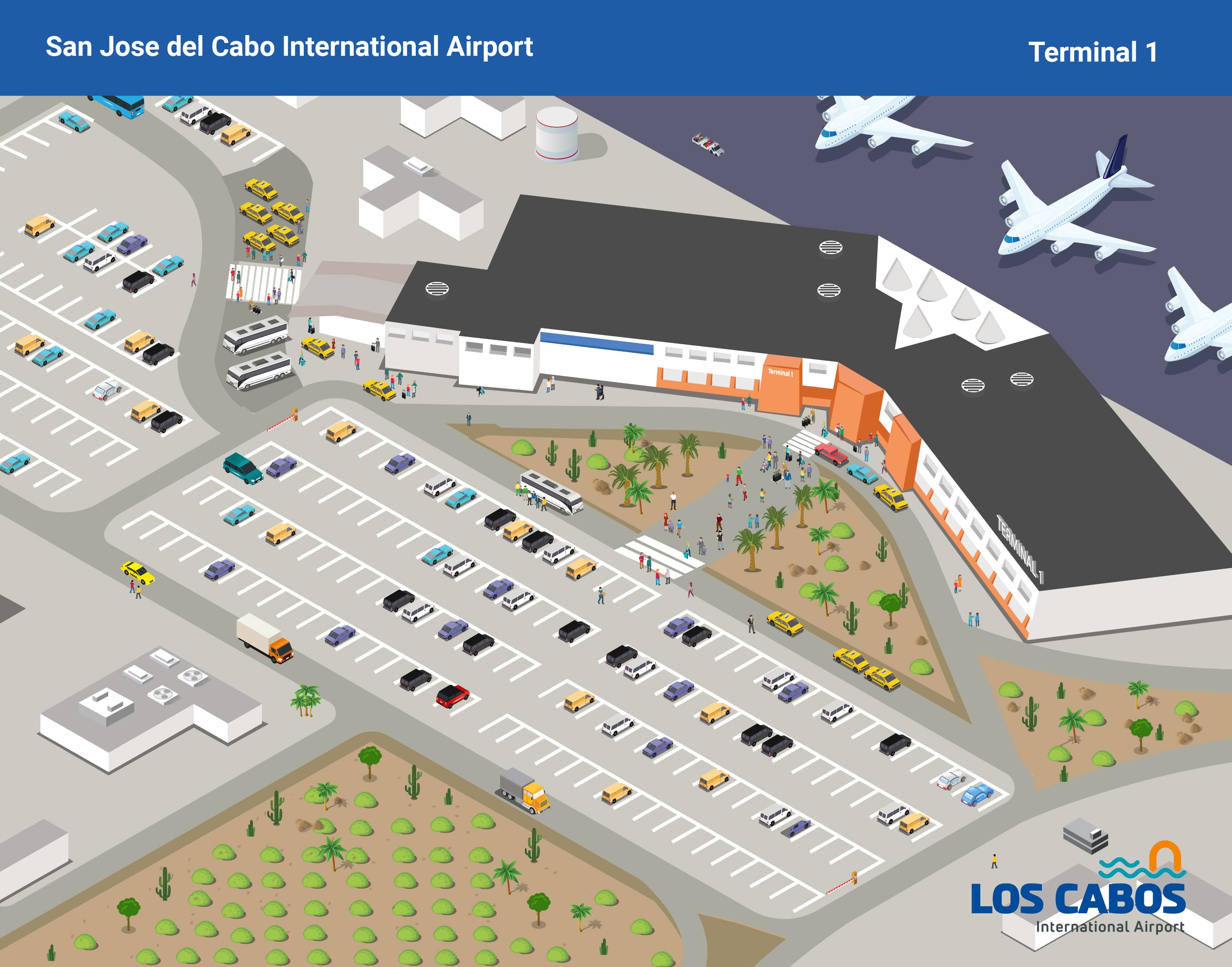 San Jose Cabo Airport Terminal Map