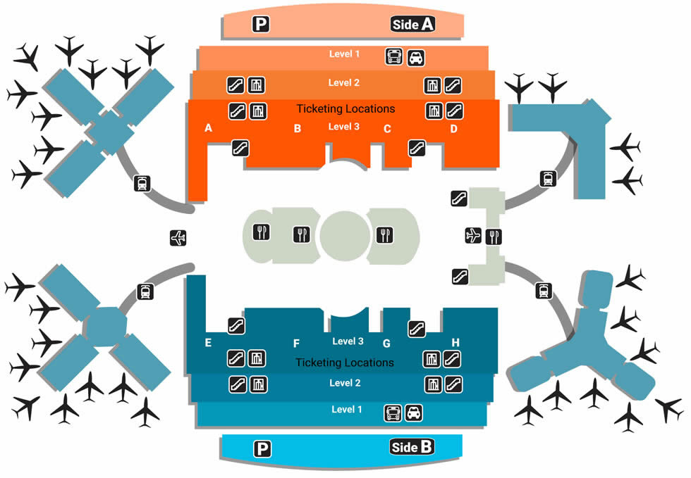 Intermedio Congelar Perdóneme orlando airport map Locura veneno Humorístico