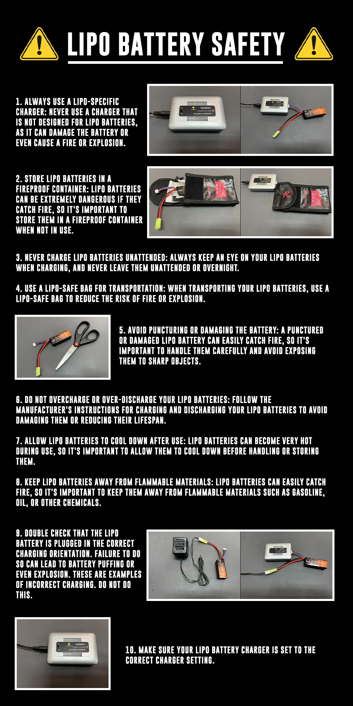 LIPO Battery Safety information image