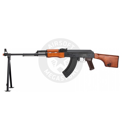 LCT Airsoft Stamped Steel RPK AEG w/ ASTER V2 SE Expert - (BLACK/WOOD)