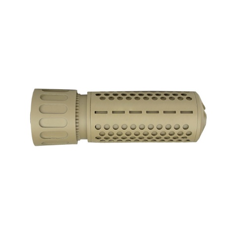 Atlas Custom Works KAC CQB QD Mock Silencer with Flash Hider (Color: Tan)