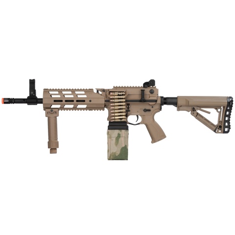 G&G CM16 LMG Airsoft Light Machine Gun AEG - TAN