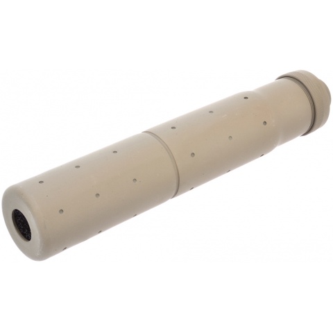 Golden Eagle Airsoft 14mm CCW Threaded Aluminum Mock Suppressor- TAN