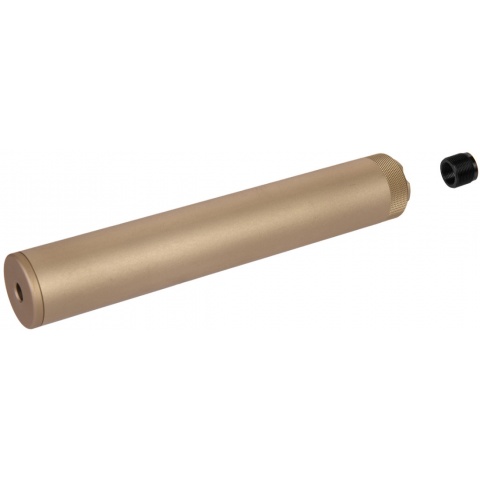 UK Arms Airsoft Specwar-II F38X228.6mm Mock Suppressor - DARK EARTH