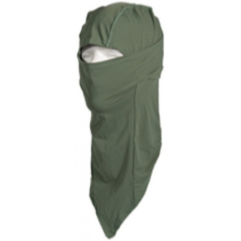 UK Arms Airsoft Tactical Balaclava Long Face Mask - OD GREEN