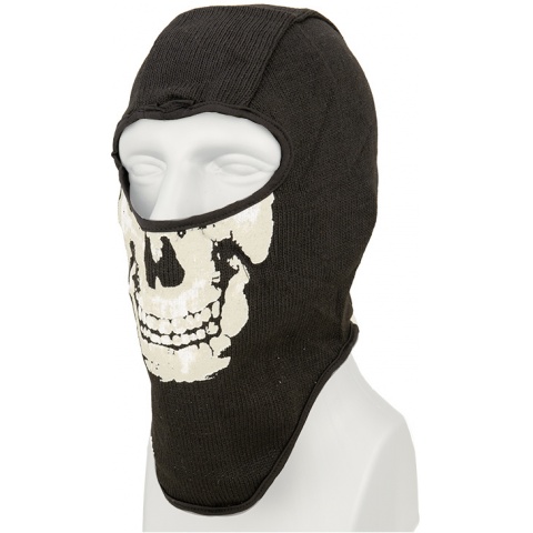 AMA Tactical Airsoft Balaclava Skull Face Mask - BLACK