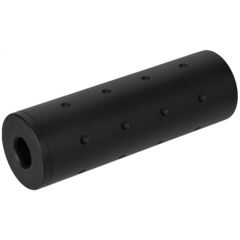 Lancer Tactical Airsoft Dotted Short Mock Suppressor - BLACK