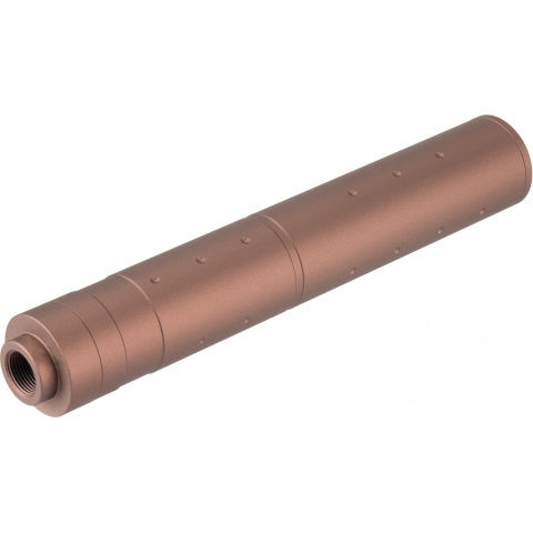 Lancer Tactical 195mm Aluminum Dot Mock Suppressor - COYOTE BROWN