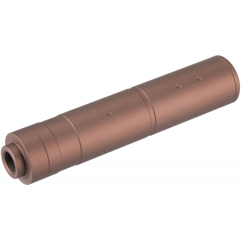 Lancer Tactical 155mm Aluminum Dot Mock Suppressor - COYOTE BROWN