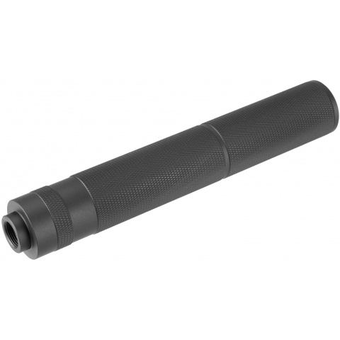 Lancer Tactical 195mm Aluminum Knurled Mock Suppressor - BLACK