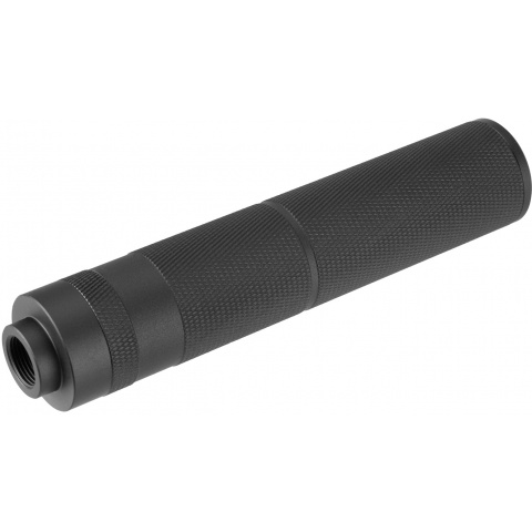 Lancer Tactical 155mm Aluminum Knurled Mock Suppressor - BLACK