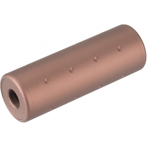 Lancer Tactical Airsoft Dotted Short Mock Suppressor - BRONZE