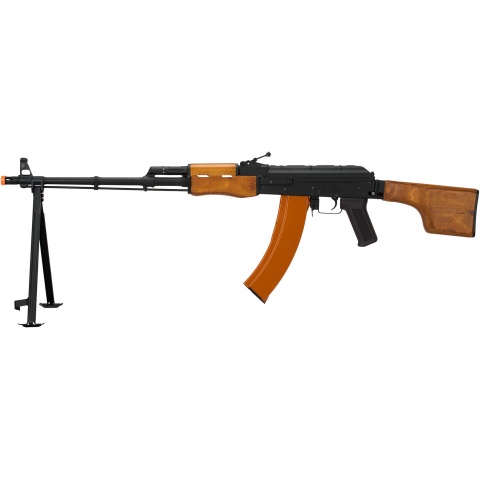 Lancer Tactical RPK Airsoft LMG AEG Rifle w/ Bipod & Folding Stock - WOOD