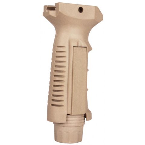 T&D Airsoft Ergonomic Vertical Grip w/ Pressure Pad Housing - TAN