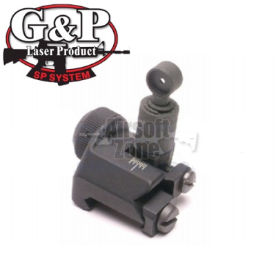 Military 600m Flip Up Rear Sight G&P