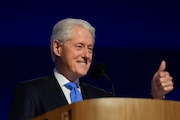 Former President Bill Clinton speaks during the Democratic National Convention Wednesday, Aug. 21, 2024, in Chicago. (AP Photo/Erin Hooley)