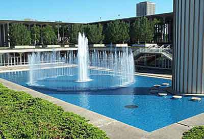 Fountain at UAlbany (SUNY Albany)