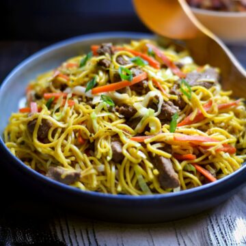 Lamb Chow Mein - Alica's Pepperpot