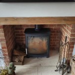 Installing A Wood Stove In Front Of Fireplace