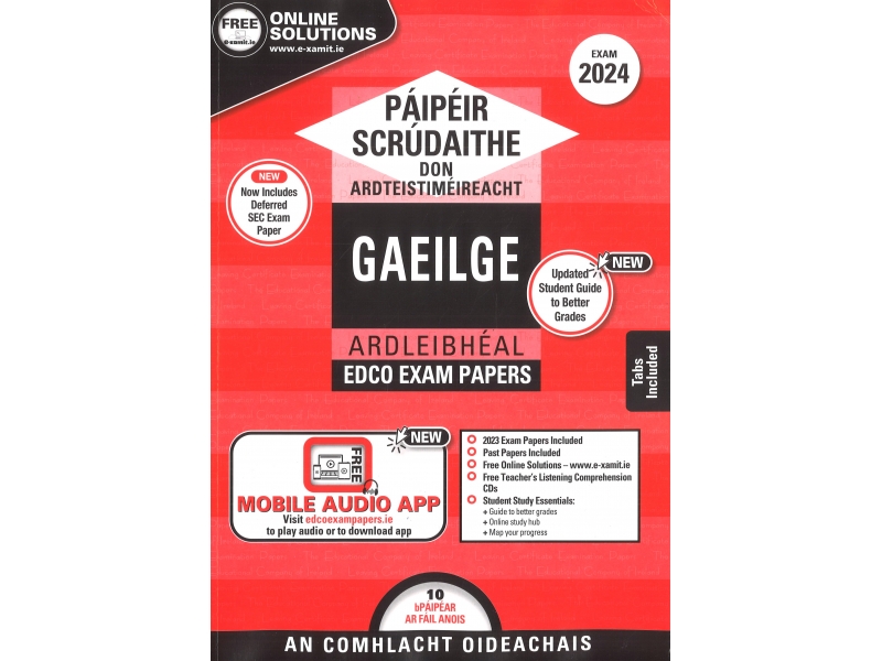 Edco Exam Papers - Leaving Certificate - Gaeilge - Higher Level 2025