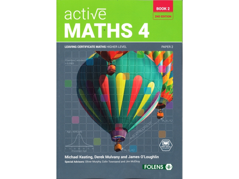 Active Maths 4 Book 2 2nd Edition Textbook - Strands 1 & 2 - Leaving Certificate Higher Level Project Maths