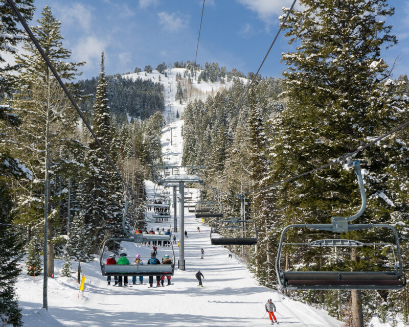 Ski Lift to the Top of the Mountain in Park City