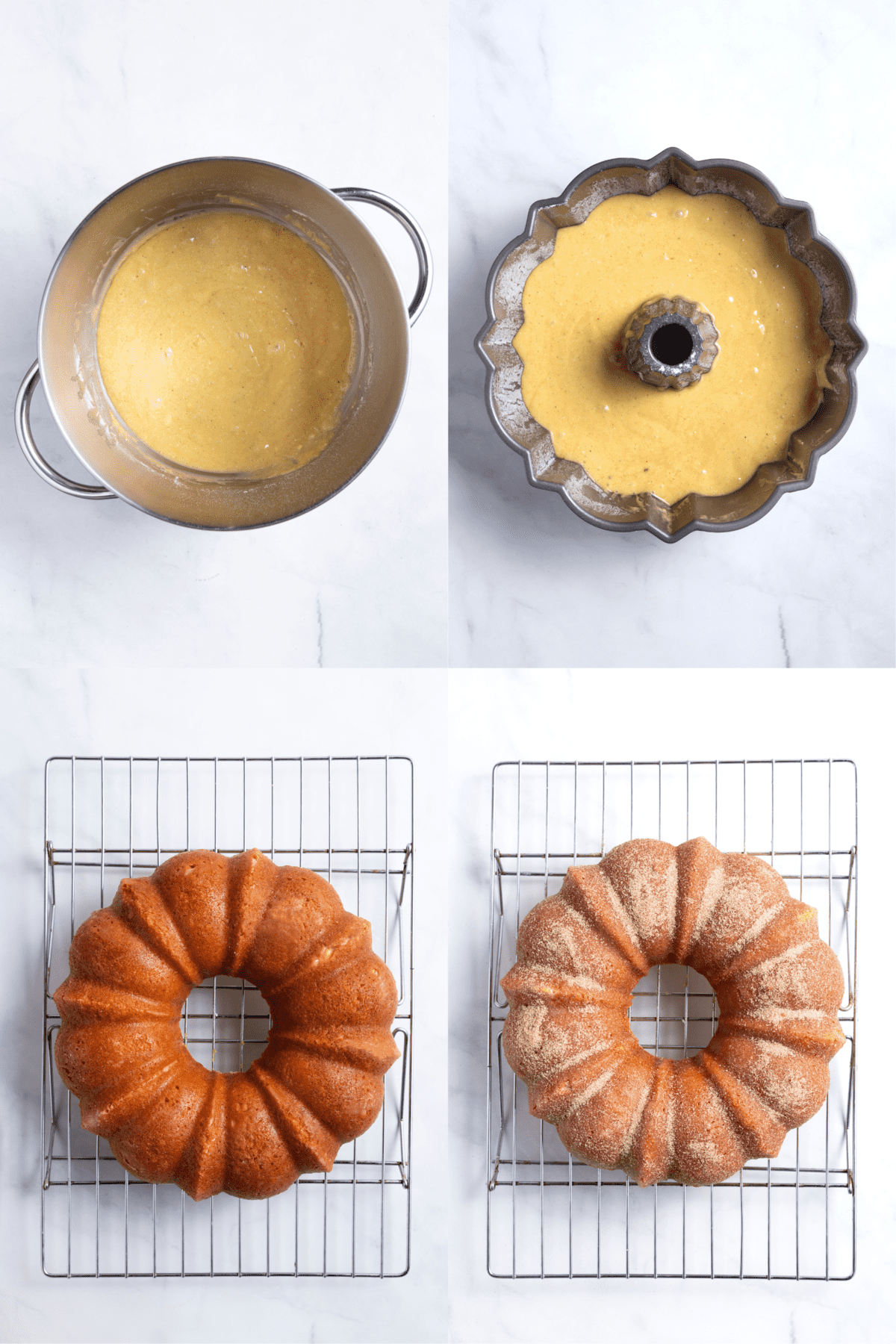 steps to make apple cider donut cake