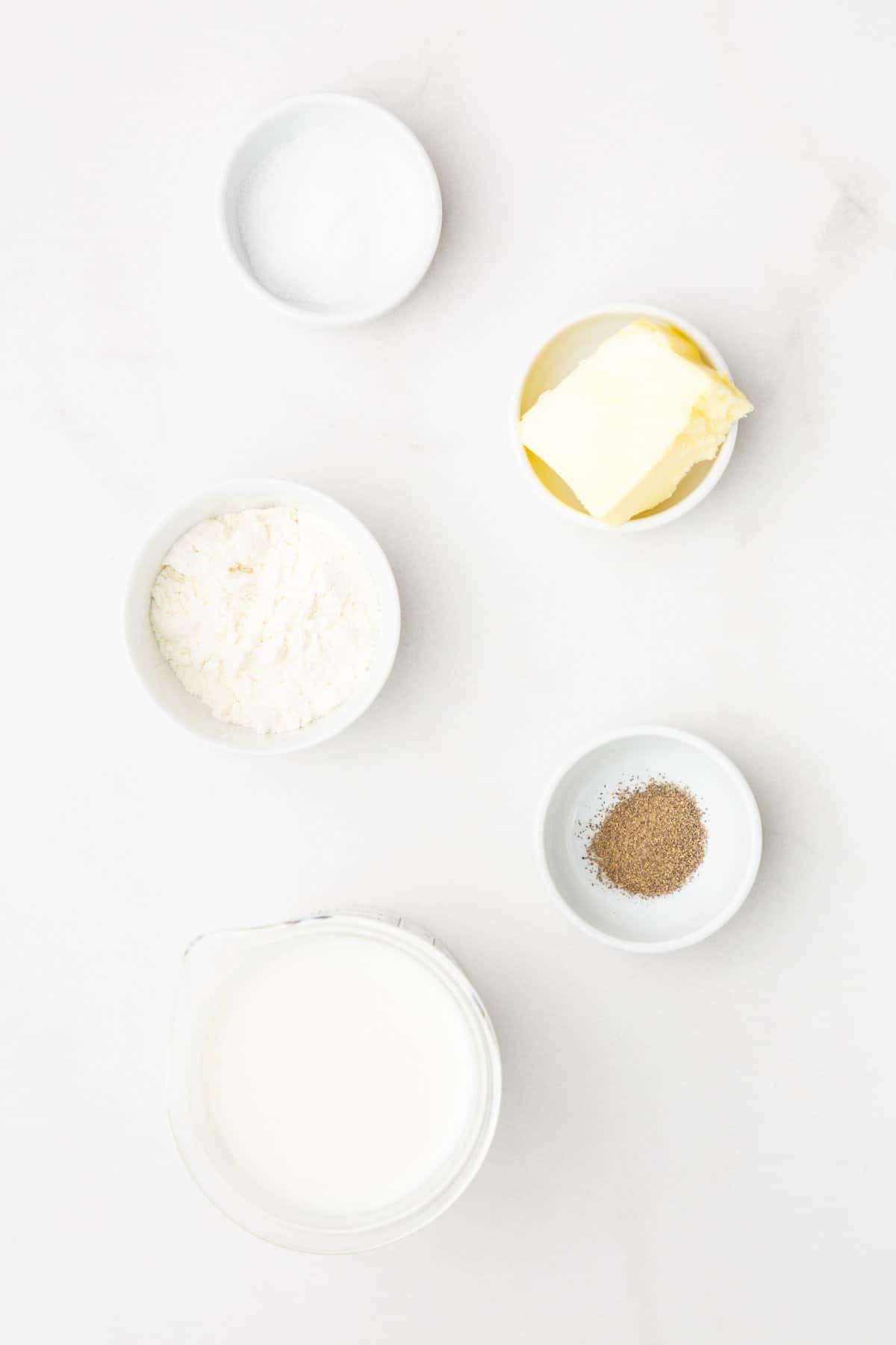 ingredients to make Air fryer chicken-fried steak gravy.