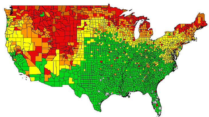 Fall Leaf Color Map - Blythe Brunhilda