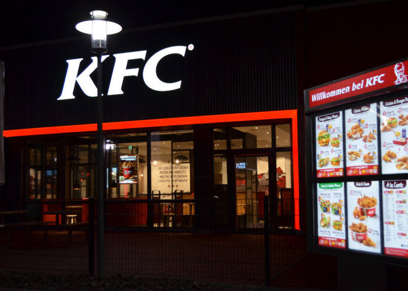 KFC Schwäbisch Hall Lichtwerbung