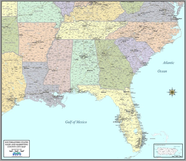 US REGIONAL SALES MAPS