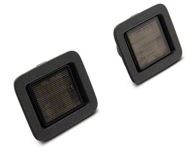 Raxiom Axial Series LED License Plate Lamps; Smoked (15-23 F-150)