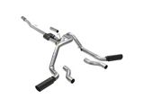 Flowmaster Outlaw Dual Exhaust System with Black Tips; Side/Rear Exit (19-25 5.3L Sierra 1500 w/o Factory Dual Exhaust)