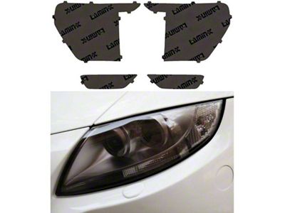 Lamin-X Headlight Tint Covers; Gunsmoke (21-23 F-150)