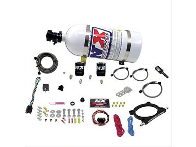 Nitrous Express High Output Nitrous Plate System; 10 lb. Bottle (20-24 7.3L F-350 Super Duty)