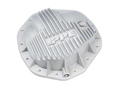 PPE Heavy-Duty Aluminum Rear Differential Cover; Raw (20-25 6.6L Duramax Sierra 3500 HD)