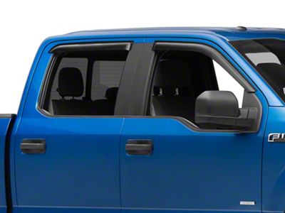 SpeedForm Window Deflectors; Front and Rear; Smoked (15-25 F-150 SuperCrew)