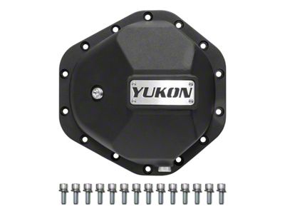 Yukon Gear Differential Cover; Rear; GM 10.50-Inch; 14-Bolt; Nodular Iron Differential Cover; Includes Metric Cover Bolts and Magnetic Drain Plug (07-18 6.0L Sierra 3500 HD)