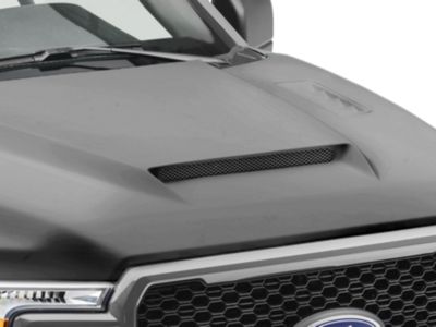 RedRock F-150 Ram Air Hood with Heat Extractors; Unpainted T538415 (15 ...