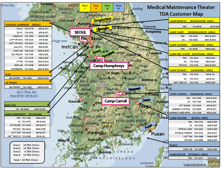 Camp Humphreys Strip Map