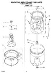 Diagram for 03 - Agitator, Basket And Tub Parts